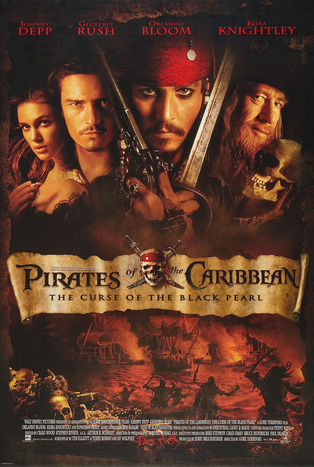 Pirates of the Caribbean: The Curse Of The Black Pearl A2 Size Movie Poster-Pixel Demon