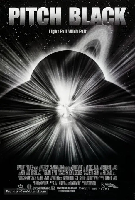 Pixel Demon Pitch Black Movie Poster A2 Size