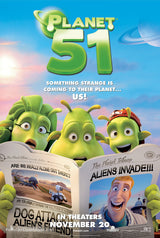 Planet 51 Cinema Movie Poster A2 Size