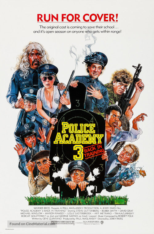 Police Academy 3: Back in Training A2 Movie Poster-Pixel Demon