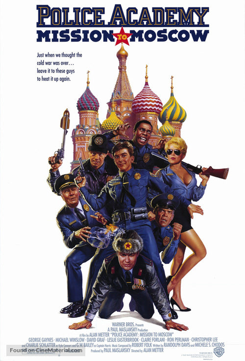 Police Academy: Mission to Moscow Cinema Movie Poster A2 Size