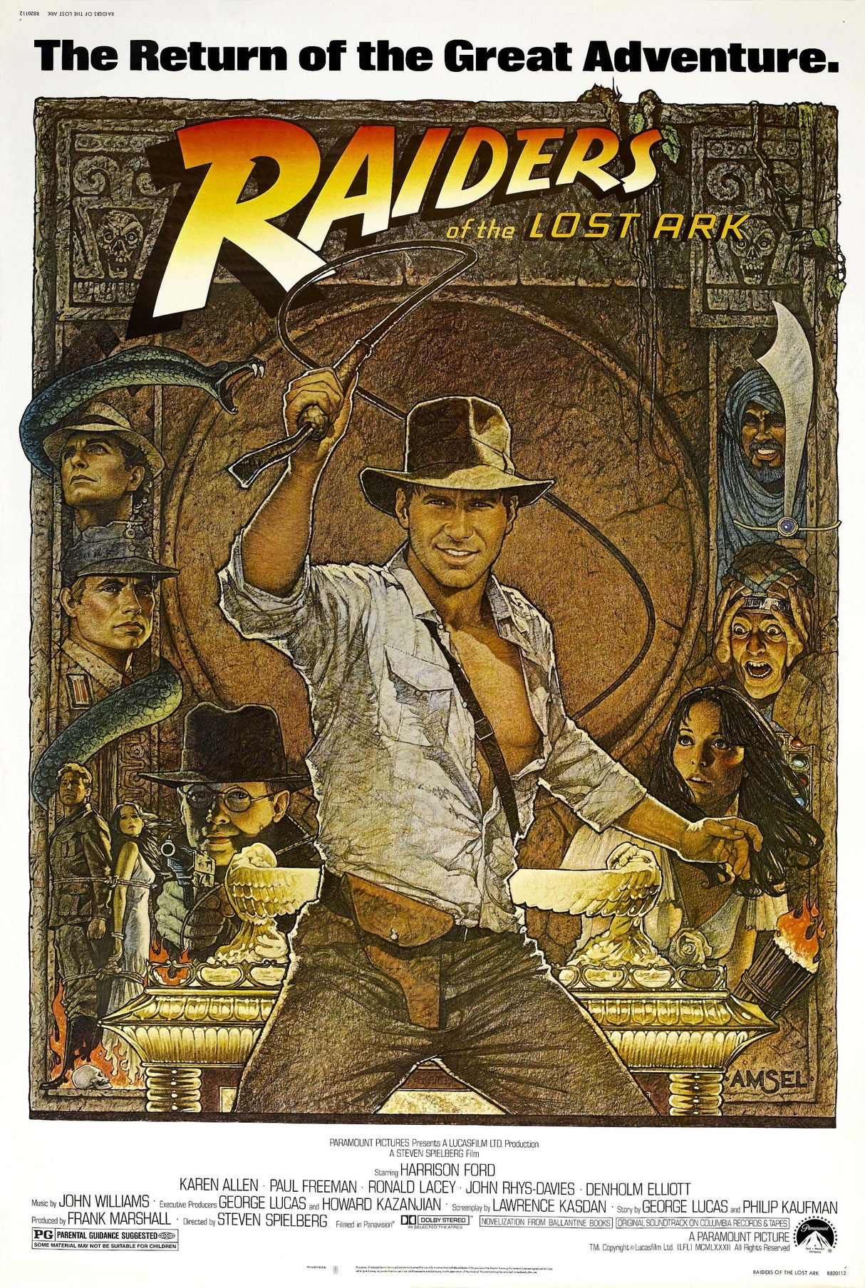 Raiders Of The Lost Ark A2 Size Movie Poster-Pixel Demon