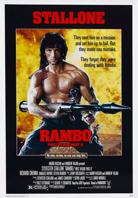 Rambo: First Blood Part II A2 Size Movie Poster-Pixel Demon