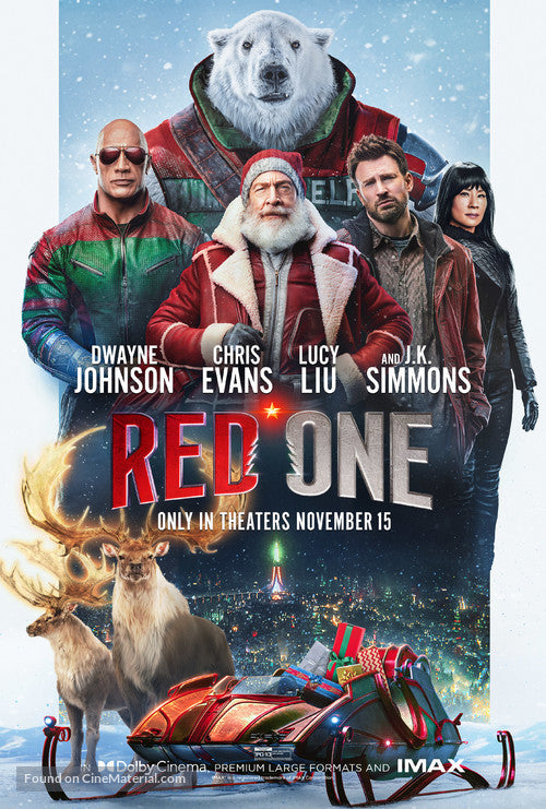 Red One Movie Poster A2 Size Version 1