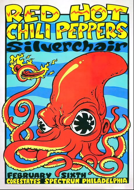 red hot chilli peppers Vintage Gig A2 Size Posters-Pixel Demon