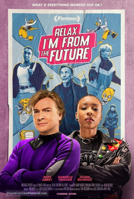 Pixel Demon Relax, I'm From The Future Movie Poster A2 Size