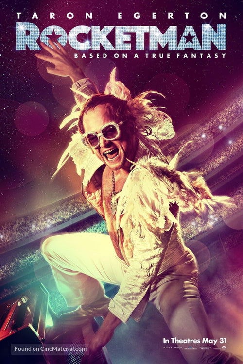 Pixel Demon Rocketman Movie Poster A2 Size