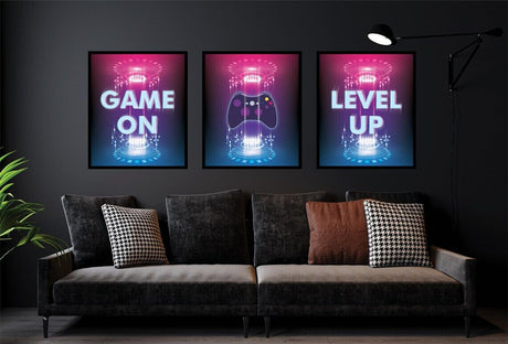 Gamer Wall Art Gaming ss Full Set A2 Size Posters-Pixel Demon