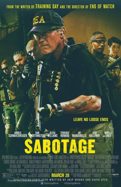 Sabotage Cinema Movie Poster A2 Size