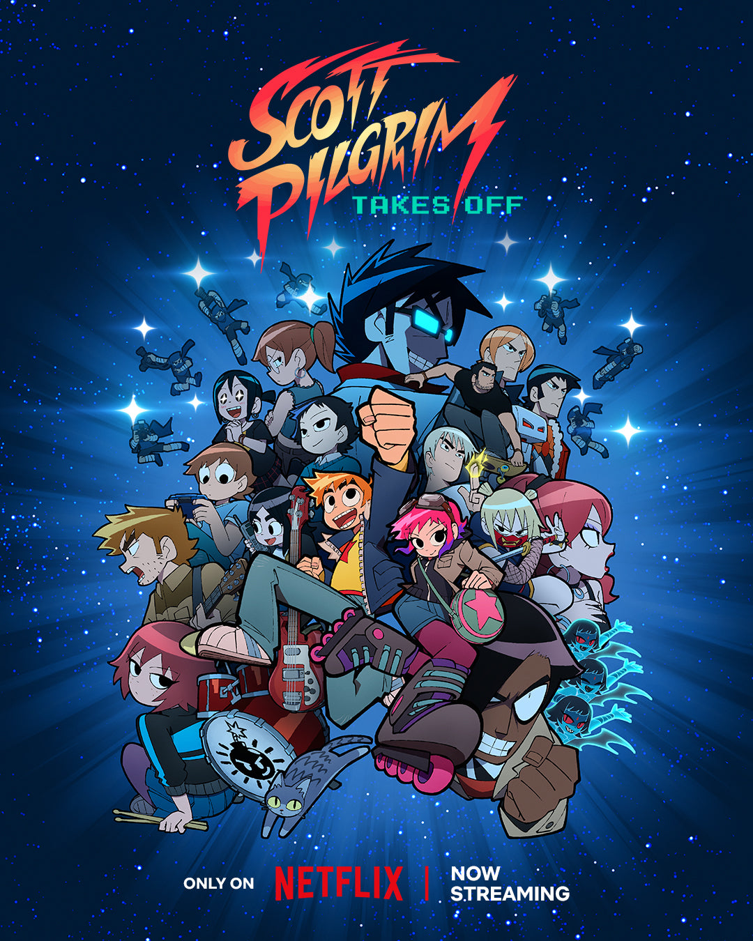 Scott Pilgrim Takes Off Anime A2 Size Posters-Pixel Demon