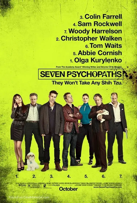 Pixel Demon Seven Psychopaths Movie Poster A2 Size