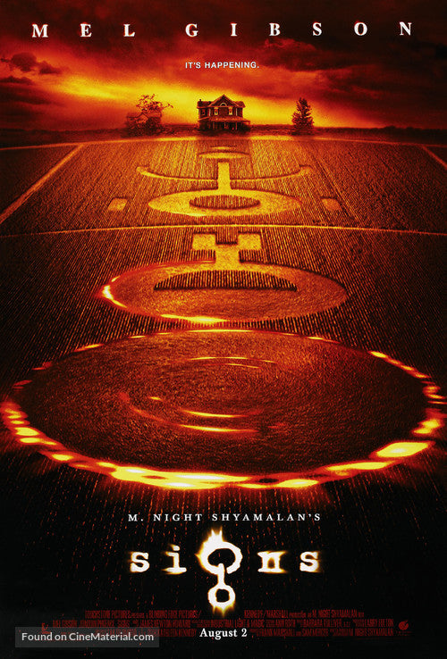 Signs Cinema Movie Poster A2 Size