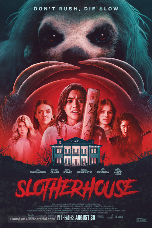 Slotherhouse Cinema Movie Poster A2 Size