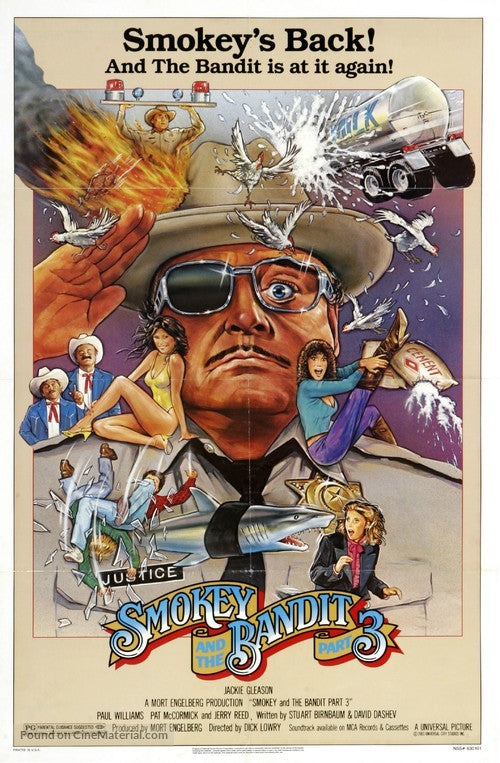 Pixel Demon Smokey and the Bandit Part 3 Movie Poster A2 Size