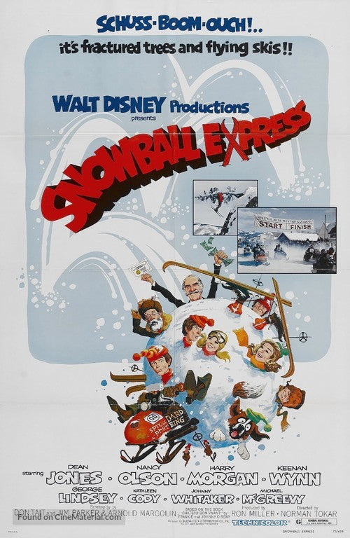 Pixel Demon Snowball Express Movie Poster A2 Size