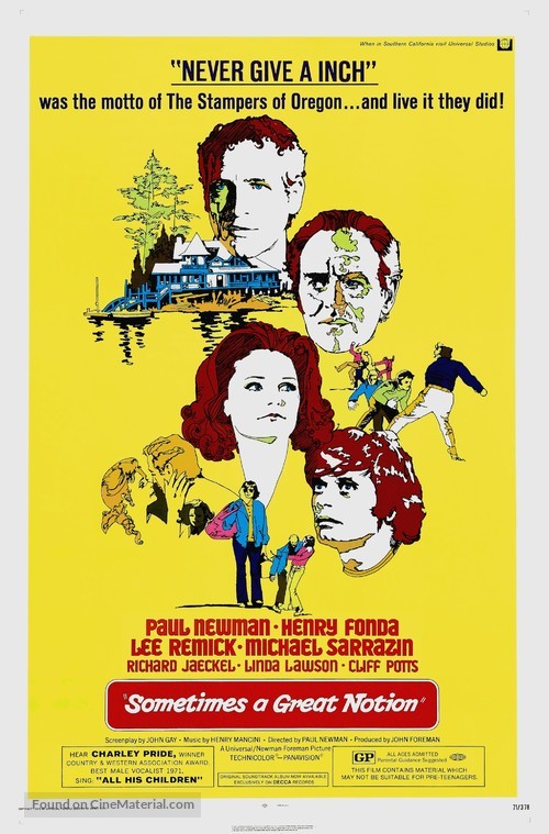 Pixel Demon Sometimes a Great Notion Movie Poster A2 Size