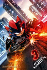 Sonic the Hedgehog 3 Movie Poster A2 Size Version 2