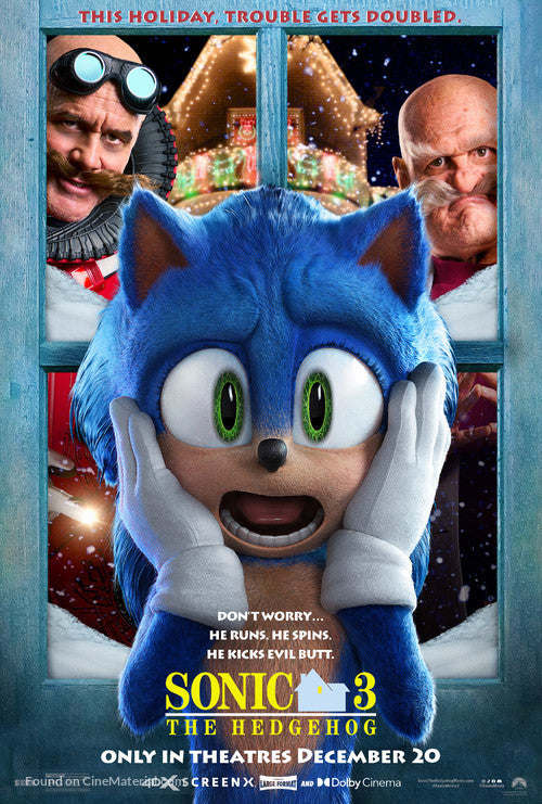 Sonic the Hedgehog 3 Movie Poster A2 Size Version 15
