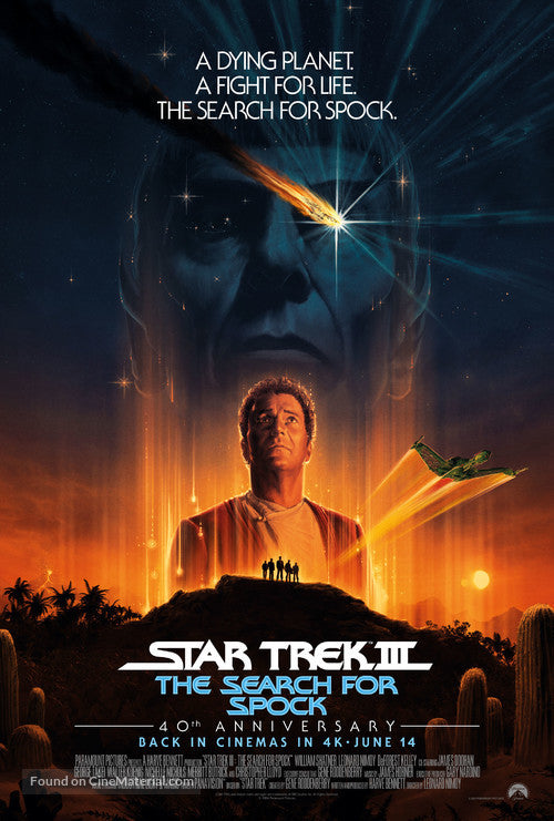Star Trek III: The Search for Spock Cinema Movie Poster A2 Size