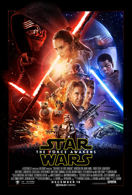 Star Wars: The Force Awakens A3 Size Movie Poster-Pixel Demon