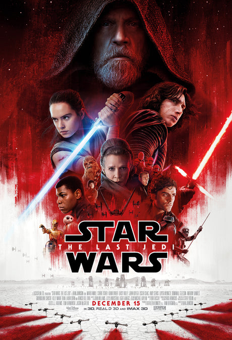 Star Wars: The Last Jedi A4 Size Movie Poster-Pixel Demon