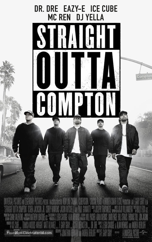 Straight Outta Compton Cinema Movie Poster A2 Size