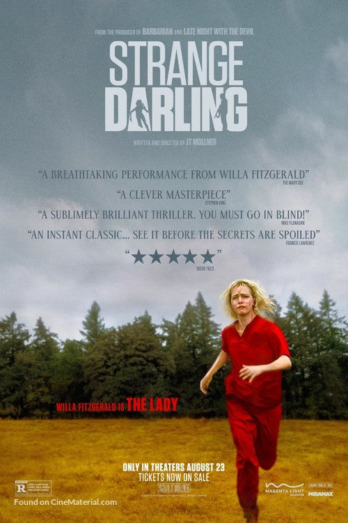 Strange Darling Cinema Movie Poster A2 Size Version 3