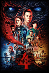 Stranger Things Design 1 A2 Size Posters-Pixel Demon