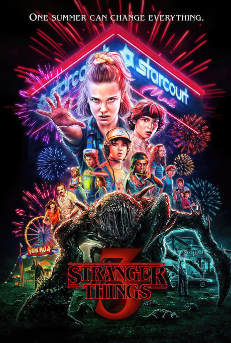 Stranger Things Design 3 A3 Size Posters-Pixel Demon