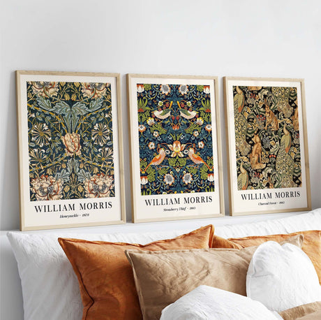 William Morris Vintage Wall Art Set Of 5 A2 Size Posters-Pixel Demon