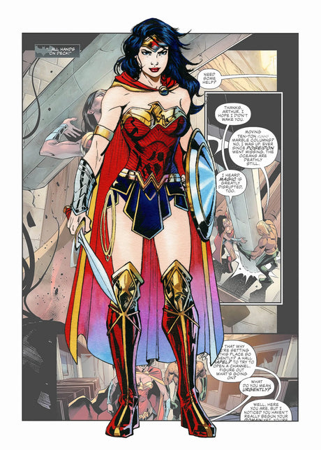 Superhero Comic Style Wonder Woman A2 Size Posters-Pixel Demon