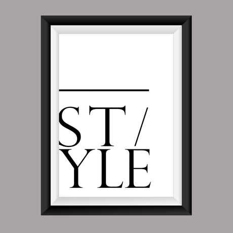 Fashion Wall Art Style text A2 Size Posters-Pixel Demon