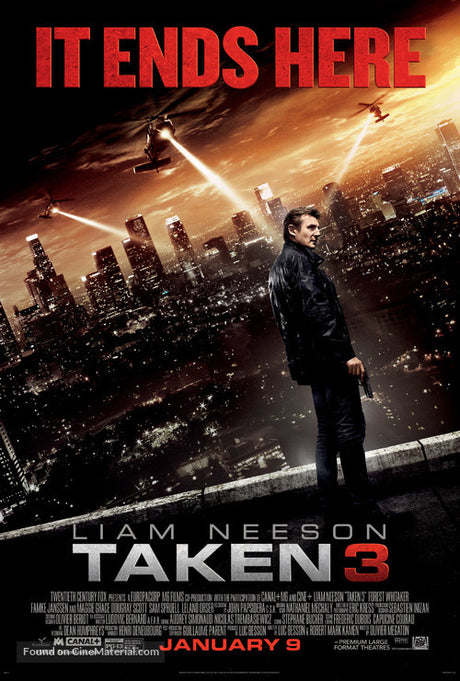 Taken 3 A2 Movie Poster-Pixel Demon