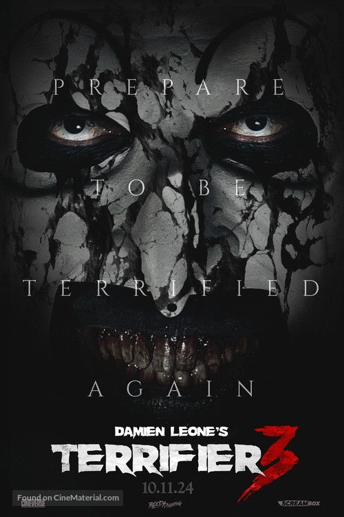 Terrifier 3 Movie Poster A2 Size Version 10