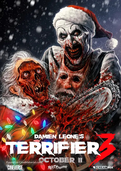 Terrifier 3 Movie Poster A2 Size Version 6