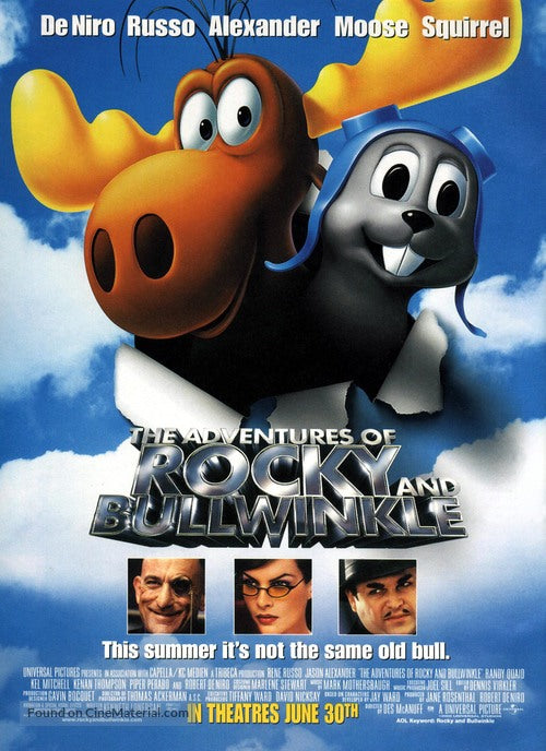 Pixel Demon The Adventures of Rocky & Bullwinkle Movie Poster A2 Size