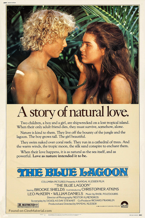 The Blue Lagoon Cinema Movie Poster A2 Size