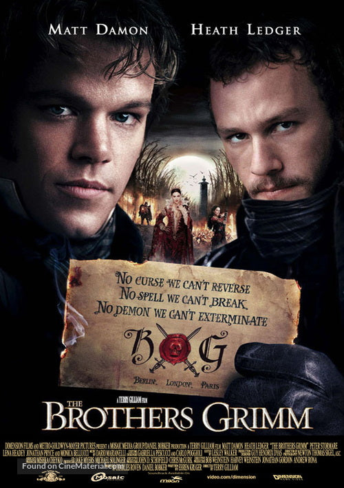 The Brothers Grimm Cinema Movie Poster A2 Size