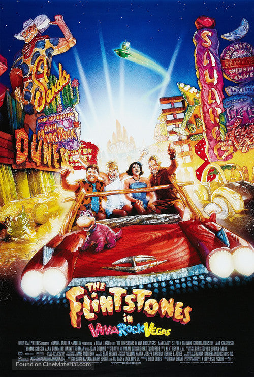 The Flintstones in Viva Rock Vegas Cinema Movie Poster A2 Size