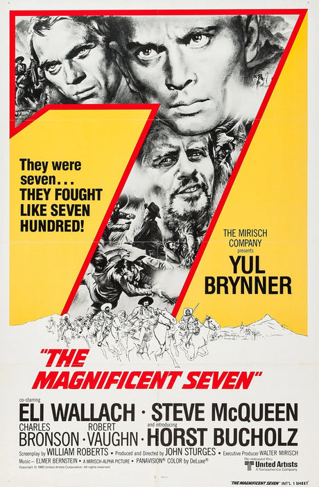 The Magnificent Seven 1960 A2 Size Movie Poster-Pixel Demon
