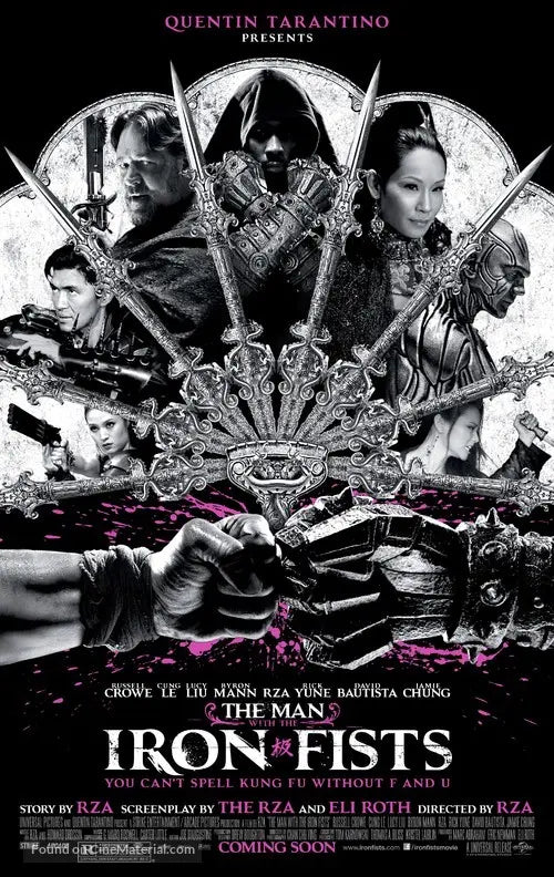 The Man with the Iron Fists Cinema Movie Poster A2 Size