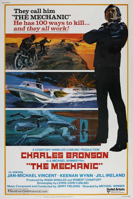 Pixel Demon The Mechanic Movie Poster A2 Size