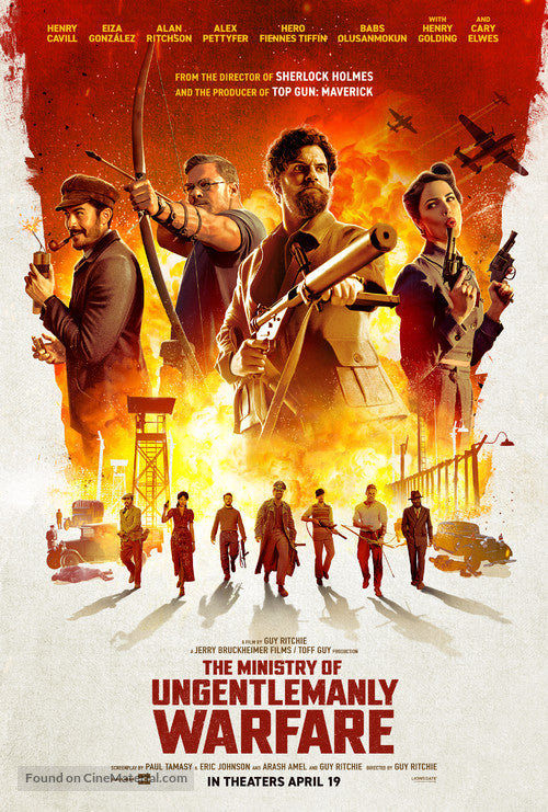 The Ministry of Ungentlemanly Warfare Cinema Movie Poster A2 Size