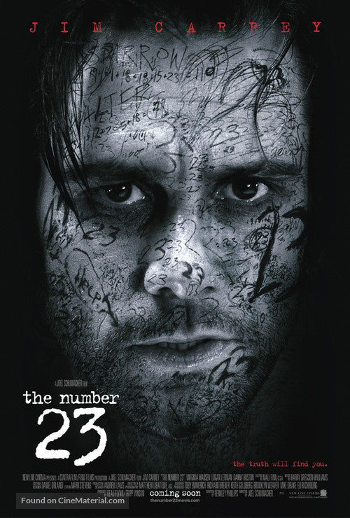 The Number 23 Cinema Movie Poster A2 Size
