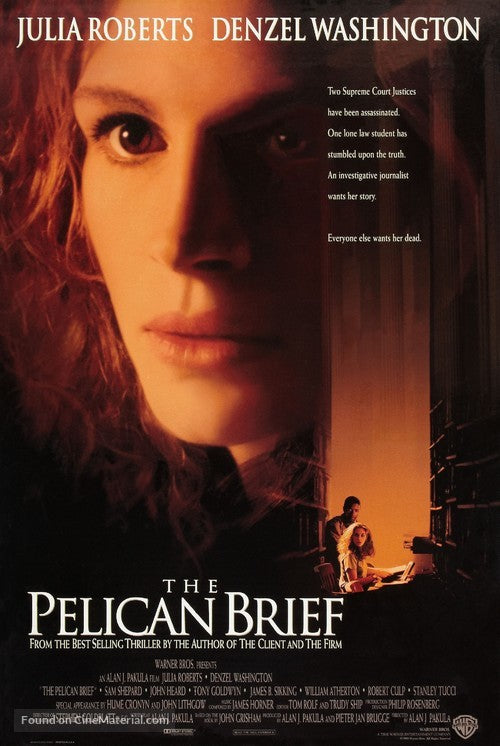 The Pelican Brief Cinema Movie Poster A2 Size