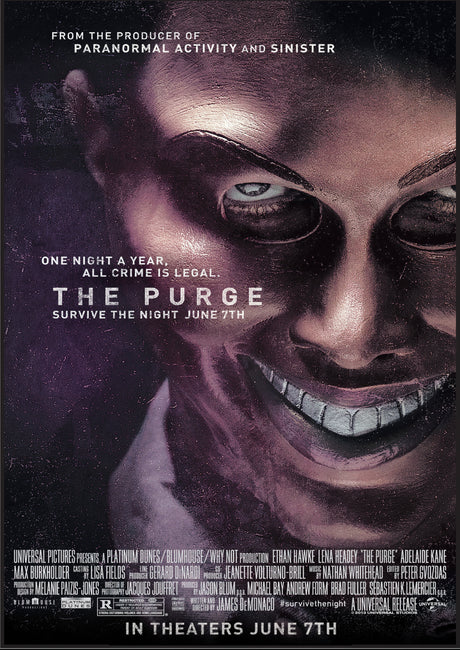 The Purge A2 Size Movie Poster-Pixel Demon
