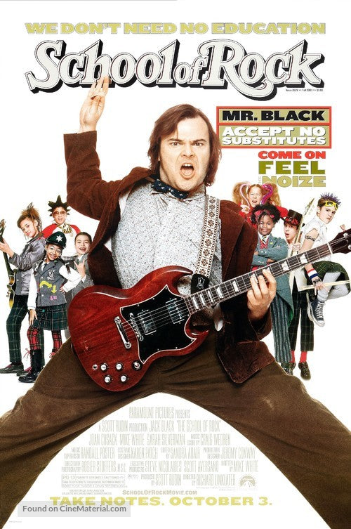 School of Rock Cinema Movie Poster A2 Size