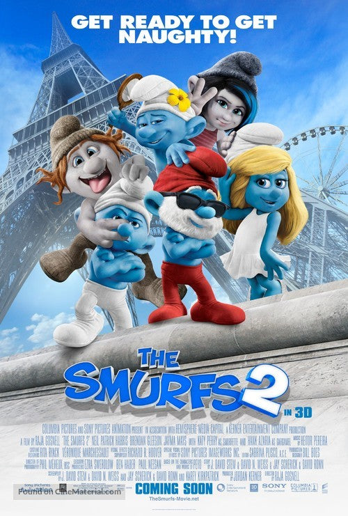 The Smurfs 2 A2 Movie Poster