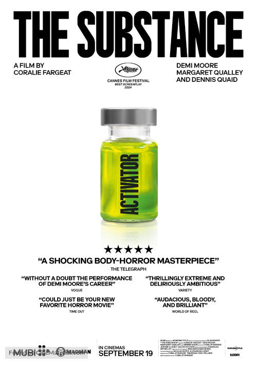 The Substance Cinema Movie Poster A2 Size Version 6