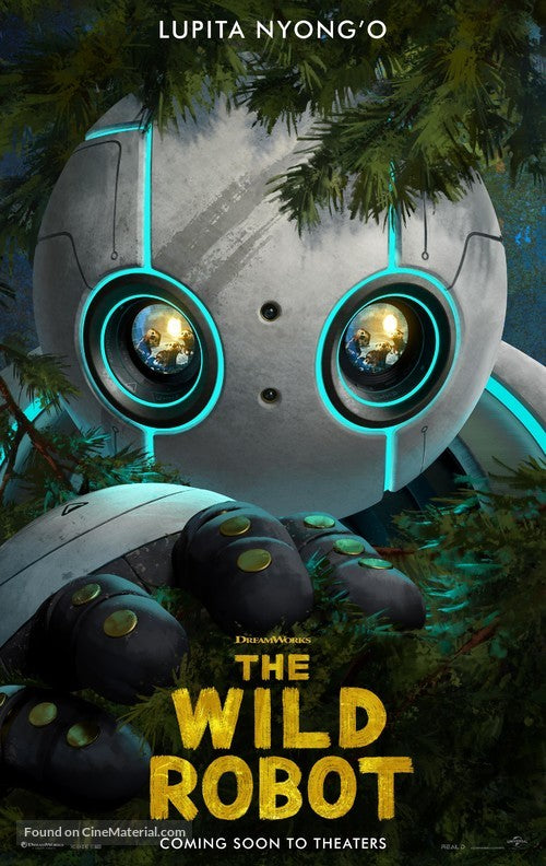 The Wild Robot Cinema Movie Poster A2 Size Version 3